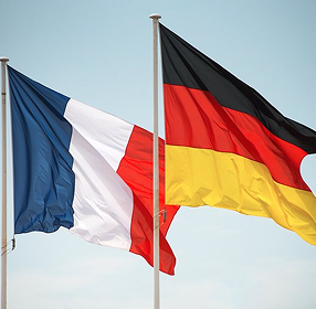 France Germany flags
